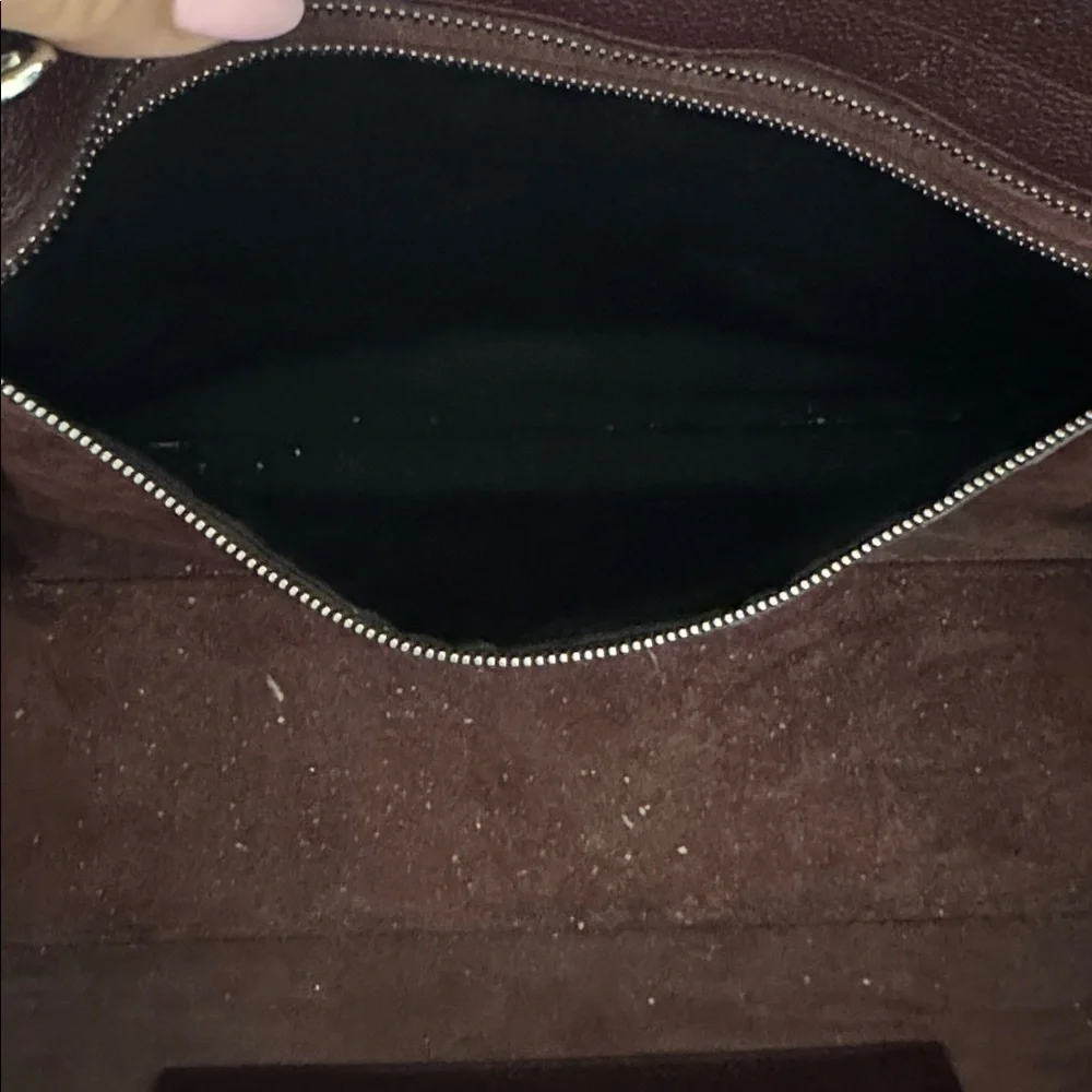 Saint Laurent Deep Burgundy Leather Handbag - Picture 6 of 7